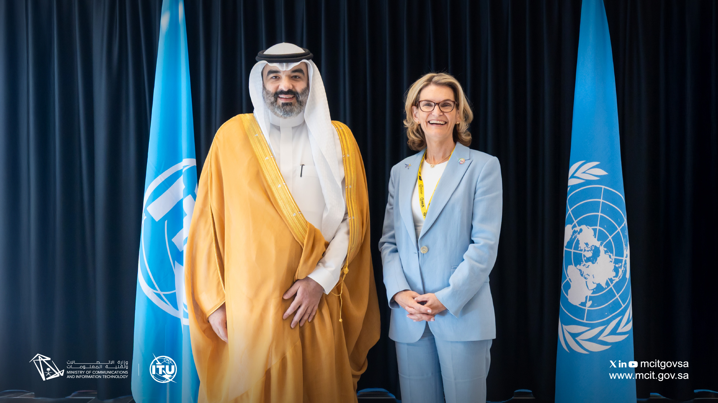 وزير الاتصالات يعقد اجتماعات مع قادة المنظمات الدولية ووزراء الاقتصاد الرقمي لتعزيز جهود المملكة في عصر الذكاء الاصطناعي