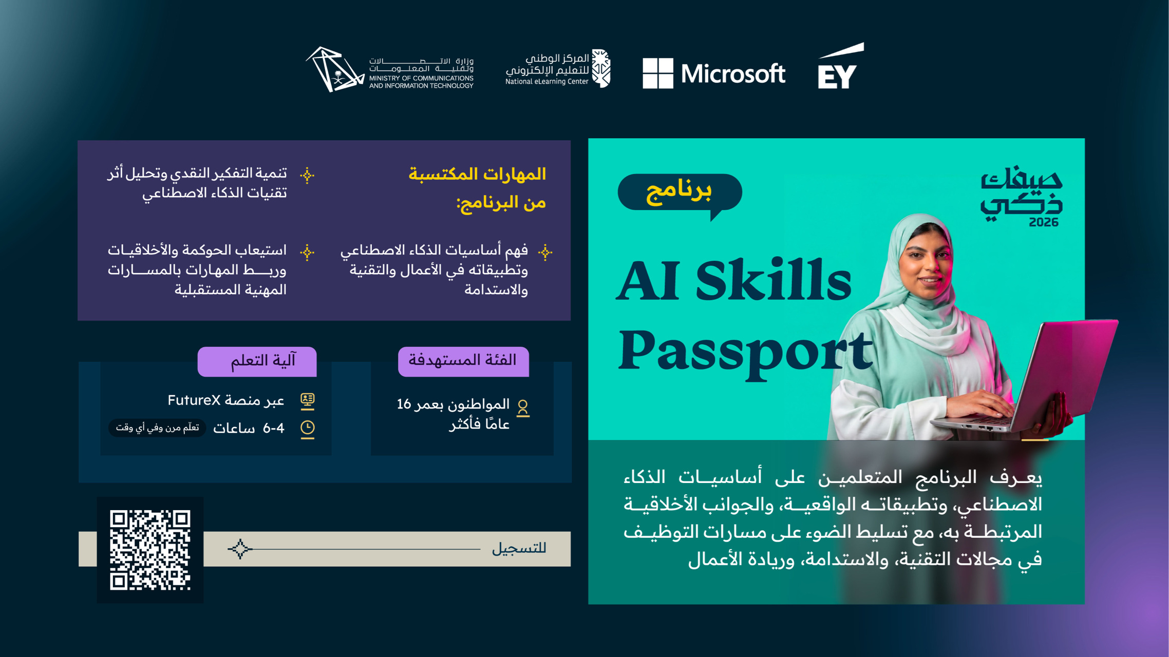 "وزارة الاتصالات" تطلق برنامج شهادة مهارات الذكاء الاصطناعي لتعزيز مهارات القدرات الوطنية
